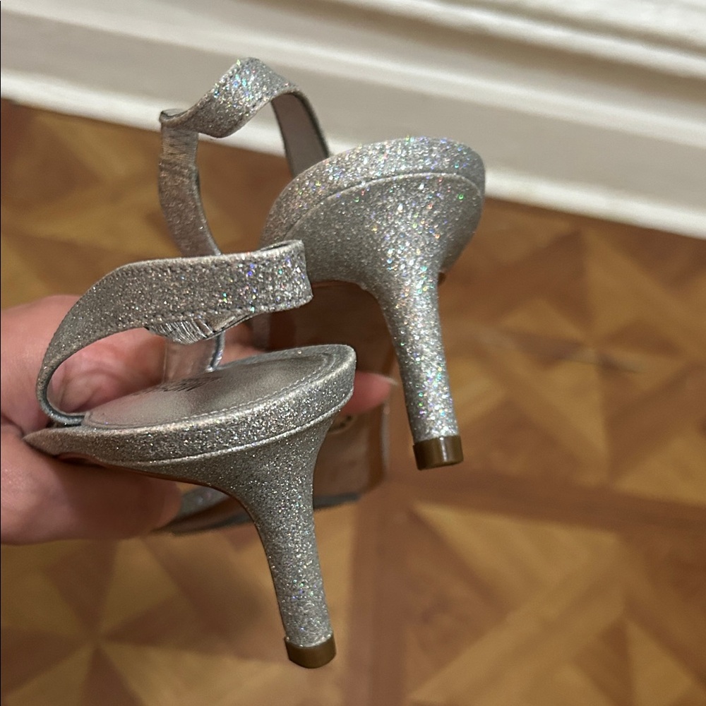 Michael Kors Sparkling Silver Women's Heels - Picture 6 of 8